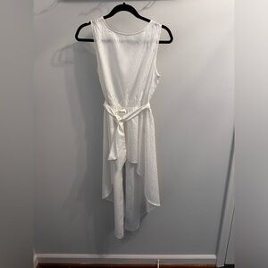 Sachin + Babi long blouse/top size small. Sash & tails in back .